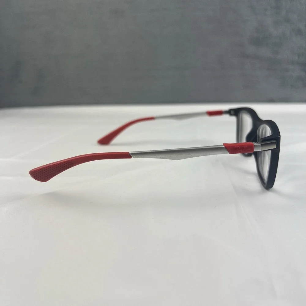 Ray-Ban RB 1549 3652 Kids Youth Eyeglasses FRAMES ONLY Black Red 48-16-125 EUC